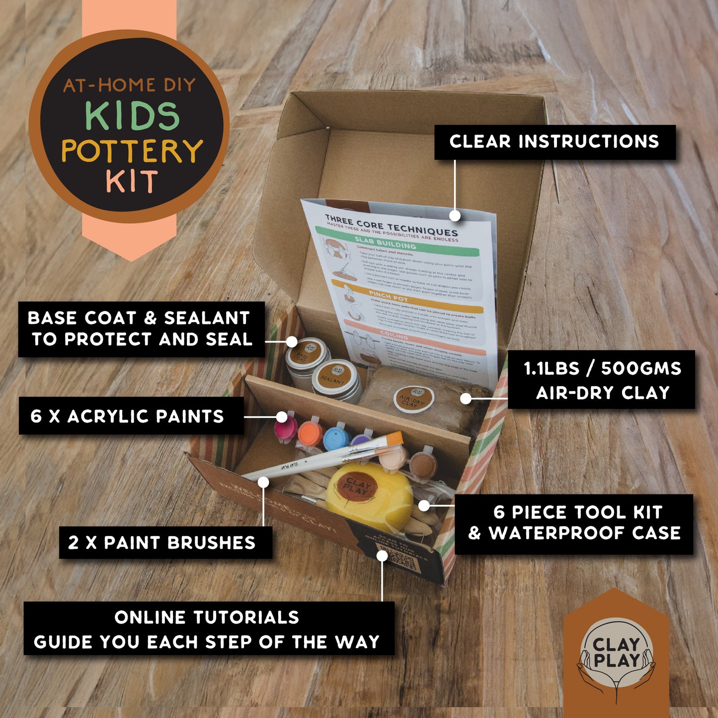 Kids Airdry Clay Kit