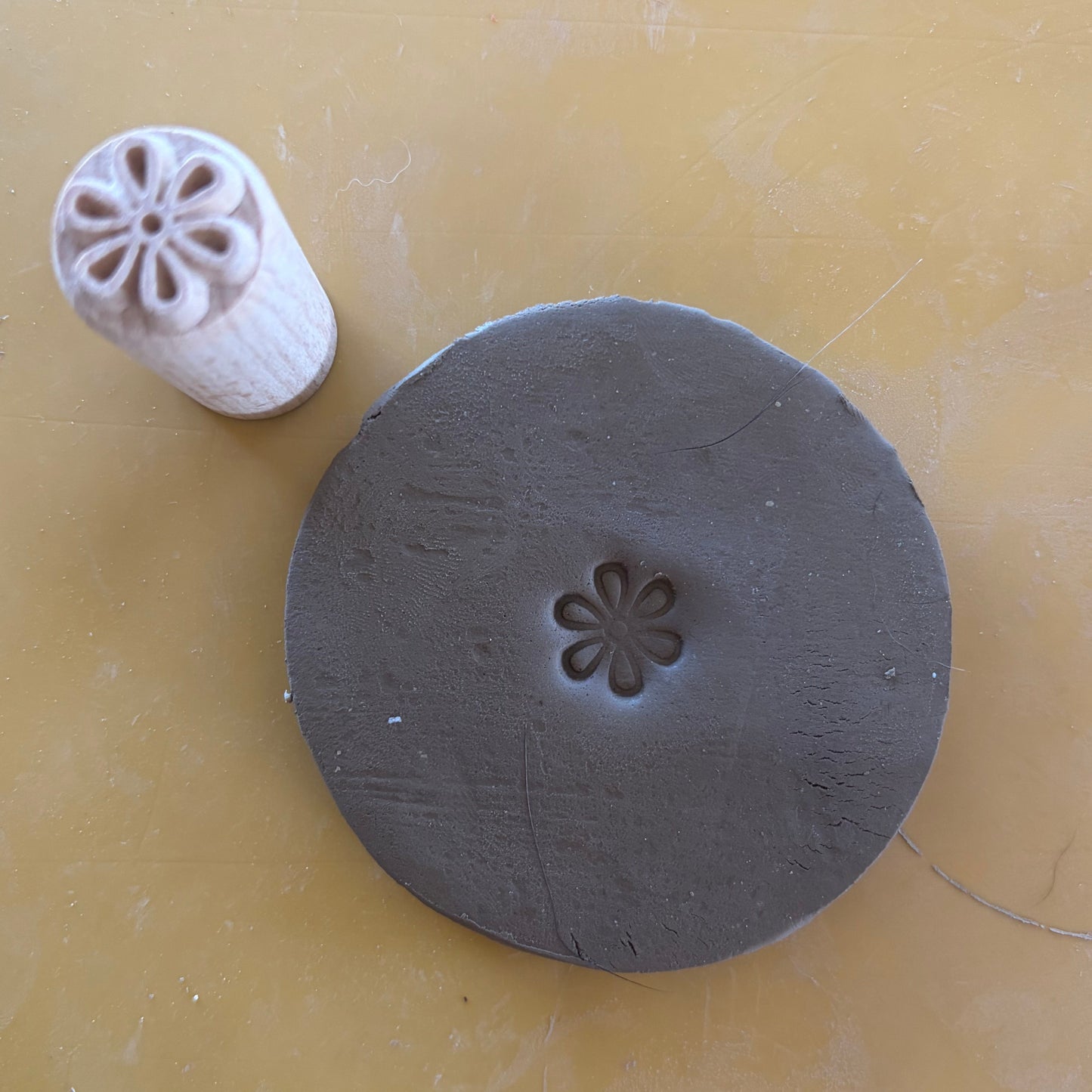 Wooden Flower Stamp