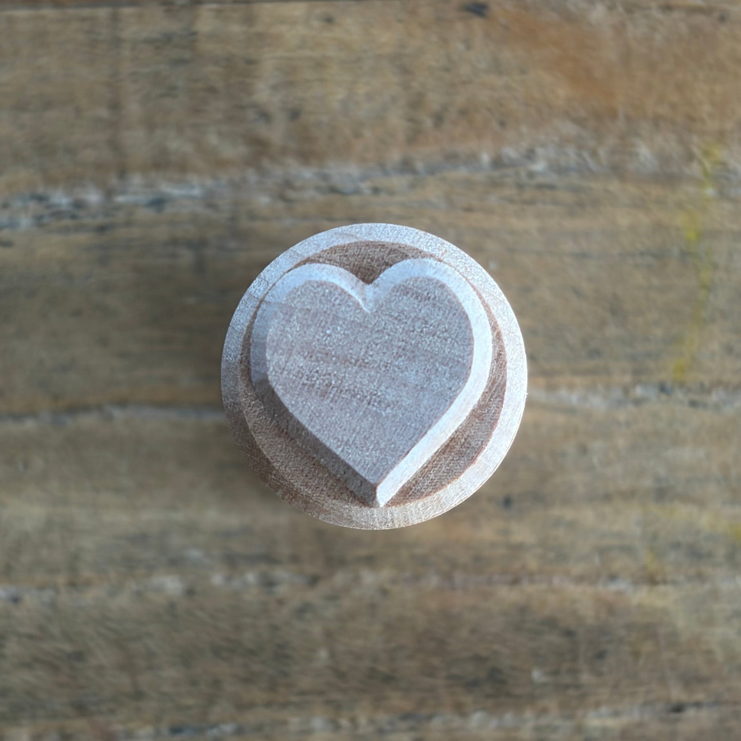 Wooden Heart Stamp
