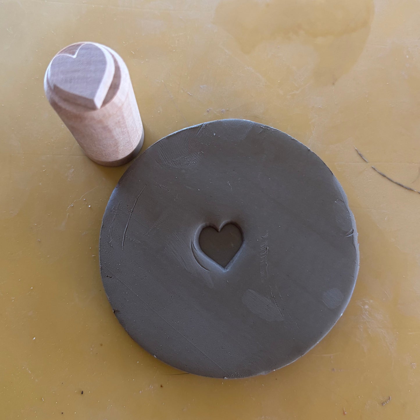 Wooden Heart Stamp